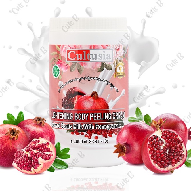 CULTUSIA LIGHTENING BODY PEELING CREAM 1000ML