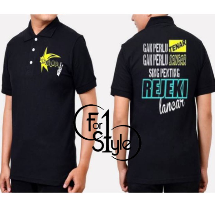 POLO SHIRT-KAOS KERAH DRIVER MUDA GAK PERLU TENAR YANG PENTING REJEKI LANCAR POLO CANTER MANIA