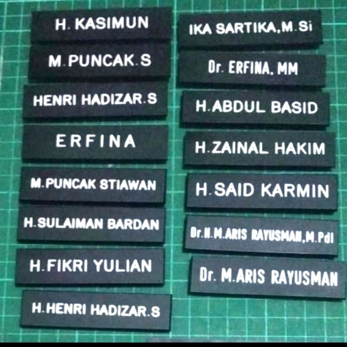 

Lucu Name Tag Dada Doft ( Peniti, Mangnet, Paku ) Papan Nama Dada Doft Gilaa!!!