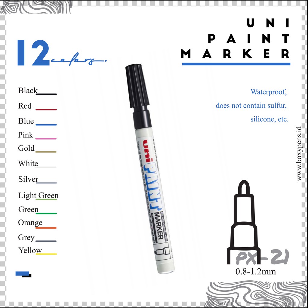

Uni Paint Marker PX-21 Fine Point (0.8 mm - 1.2 mm)