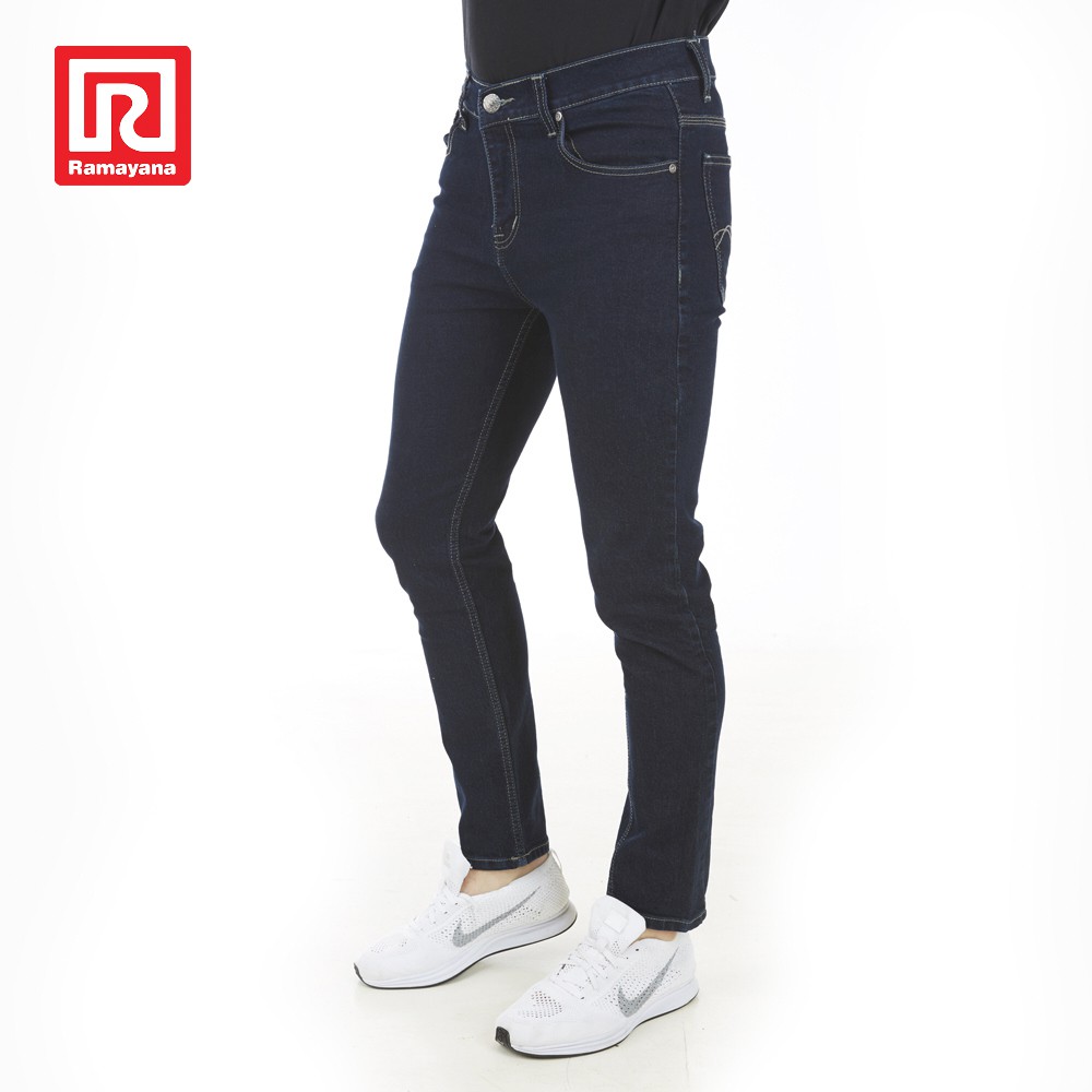  Ramayana  A X House Celana  Jeans Panjang  Slim Fit Pria  Dark 