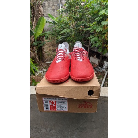 Sepatu Futsal Specs Acc Alpha Elite IN Garuda Patriot Like New