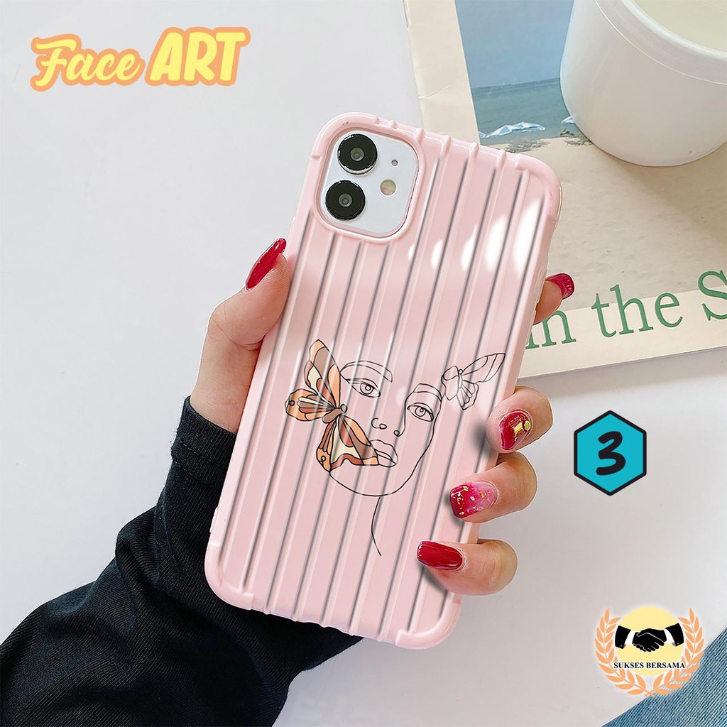 Softcase FACE ART Oppo A3s A1k A5 A9 2020 A7 F9 A5s A31 A52 A92 A37 A53 A83 F1s F11 Pro Reno BSB2227