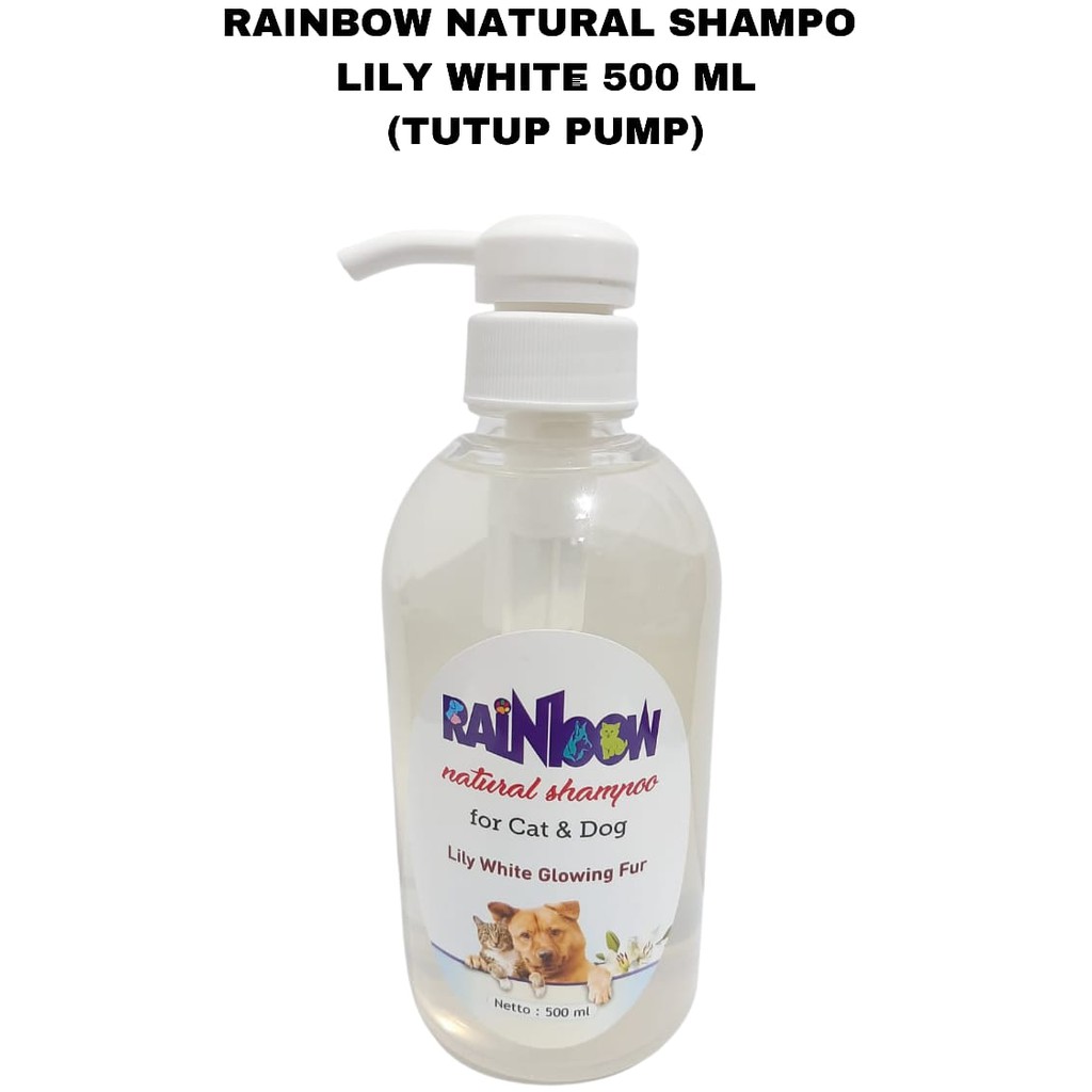 RAINBOW NATURAL SHAMPO KUCING 500 ML Tutup Pump