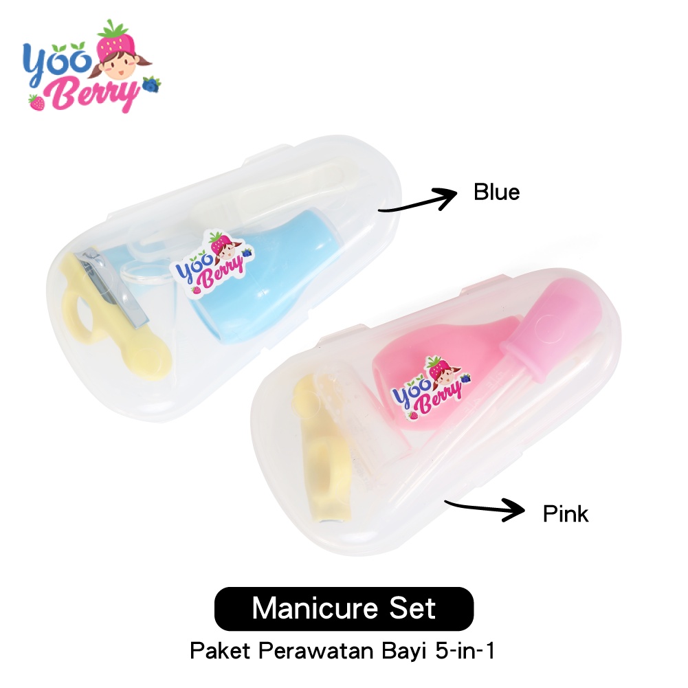 YooBerry 5-in-1 Manicure Set Gunting Kuku Bayi Paket Perawatan Bayi Berry Mart