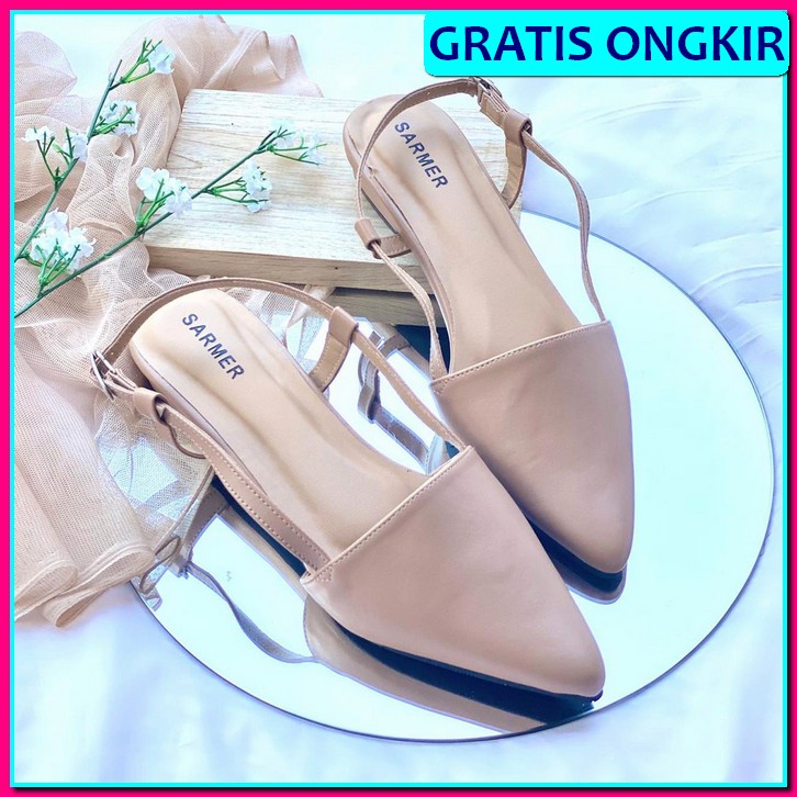 Sepatu Hak Heels Wanita Hels Murah Remaja Dewasa Ut 09 Tahu Pasir Silang 3Cm Sapatu Ha Heel Hils  Pe