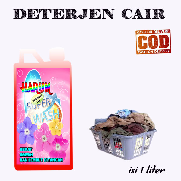 DETERGENT LIQUID(SABUN CUCI CAIR) untuk mesin cuci DAN CUCI MANUAL isi 1 Liter