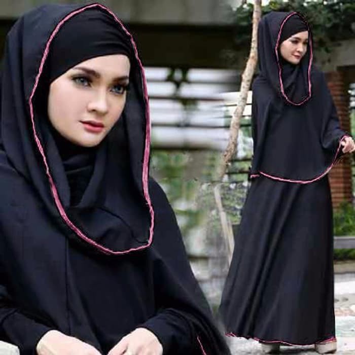 Baju muslim syari wanita jersey fn
