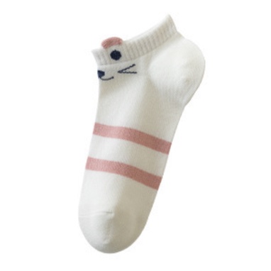 MURMURE.ID | KAOS KAKI WANITA MOTIF KARAKTER CUTE KAOS KAKI PENDEK MOTIF SEMATA KAKI IMPORT MURAH-BITCAT - TWO LINE