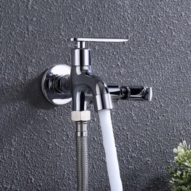 Kran Cabang Shower Mandi - Kran Double Keran Shower Mandi Kuningan 17D