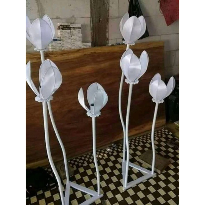 standing lampu bunga tulip