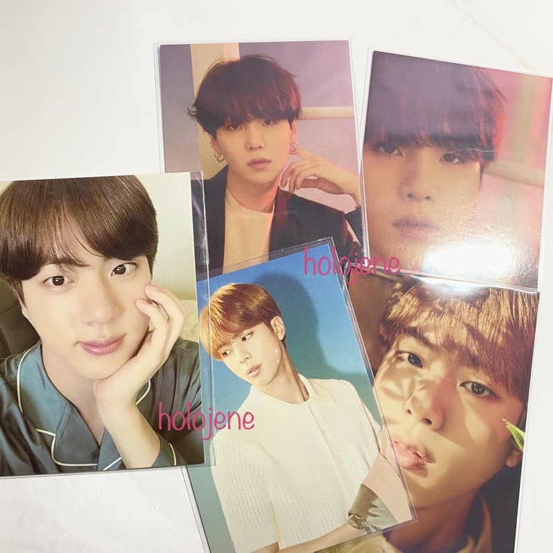 photocard bts seokjin yoongi taehyung pajama be pob be hybe insight lamaran bts world ly her o