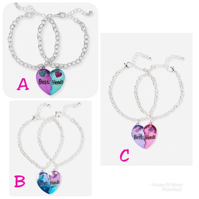 Nay / Justice Bff Best Friends Love Bracelet - Gelang Bff Justice