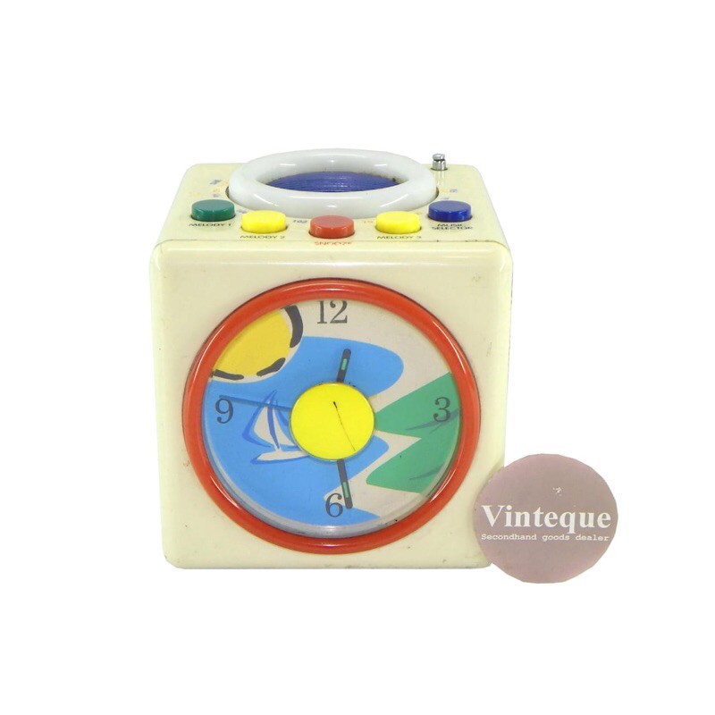 Jam Radio Vintage Antik Analogue Alarm Clock Radio LW-301 Original