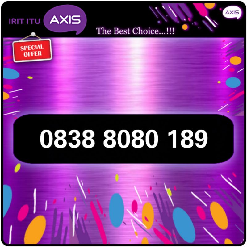 nomor cantik axis 11 digit super hoki 189 best kartu perdana axis