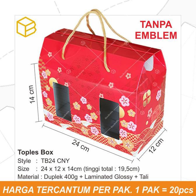 

Best Seller] Box Toples Kue Kering Packaging Imlek Sincia Cny Hampers Tc - Tb24 Cny - Tanpa Emblem