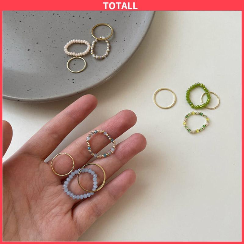 COD Setelan cincin wanita kreatif. Polisiklik geometri -Totall