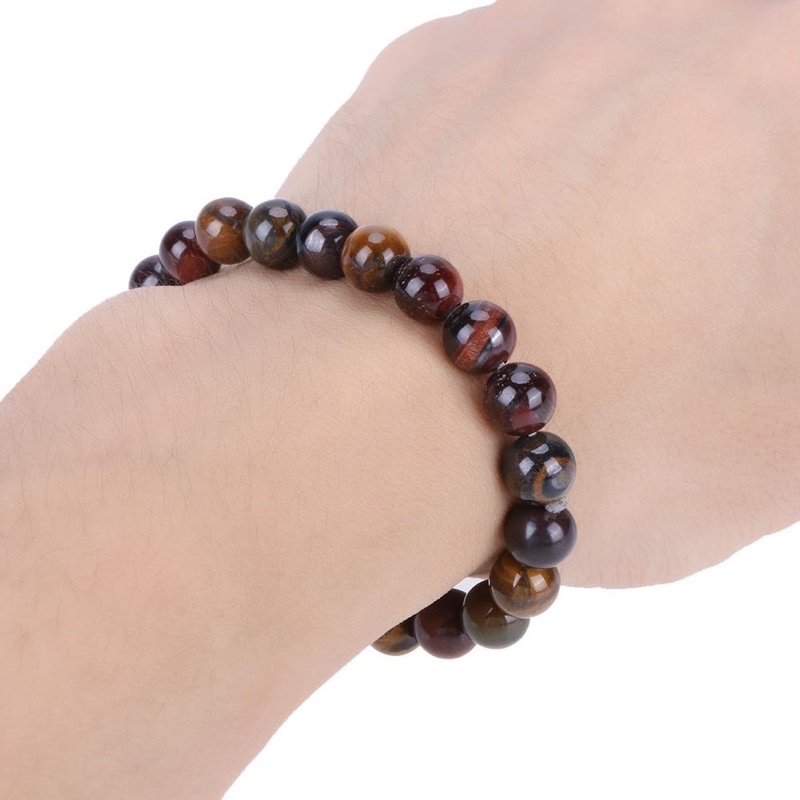 Gelang Batu Tiger Eye Natural Stone Original Bracelet