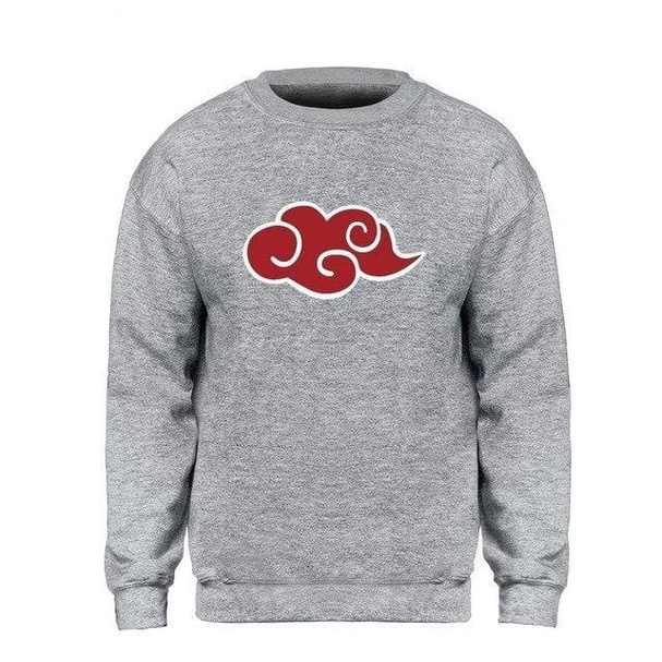 Sweater Crewneck AKATSUKI Anime NARUTO Jumper Pria Wanita Bahan Fleece Size S M L XL XXL XXXL