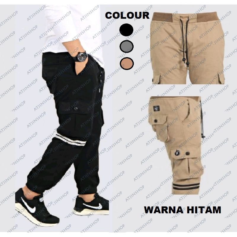 CELANA JOGER KARGO PANJANG PANTS PRIA TERLARIS, kemeja Pendek poplin