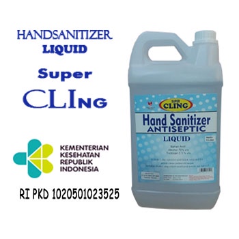 Hand Sanitizer Cair 70% KEMENKES Antiseptic - 5 Liter