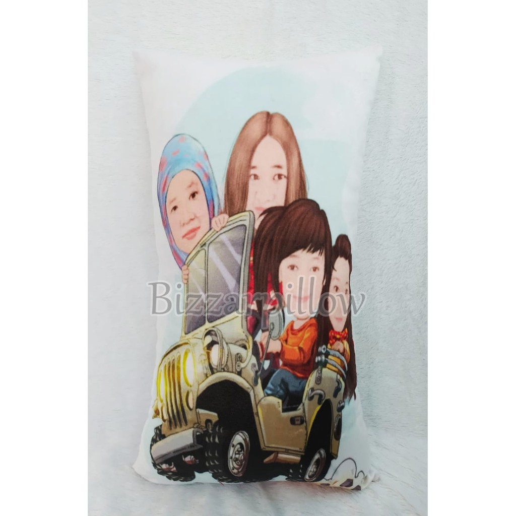 Bizzarpillow Bantal Foto Custom Fullprint 40x80 cm BZ024