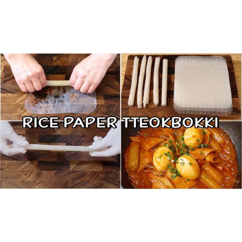 Rice Paper 10 dan 5 lembar diameter 22cm ricepaper salad kulit lumpia murah halal topoki rice paper murah kulit salad vietnam