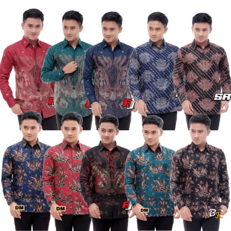 Banting Harga Kemeja Batik Pria Ppbtk07 Modern Lengan Panjang Casual Modis Trendy Masa Kini M L Xl Asli Pekalongan e9kdl9crYyAX5
