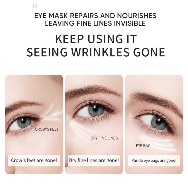 60 Pcs Eye Mask Natural Moisturizing Gel Eye Patches Remove Dark Circles Anti Age Bag Eye Wrinkle  Skin Care Hydra-gel masker wajah