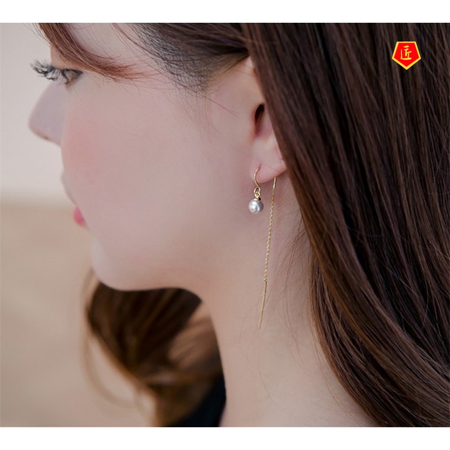 [Ready Stock]Simple Fashion Elegant Pearl Earrings