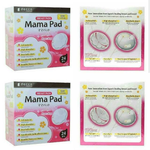 Breast Pads/Dacco Mama Pad/Penyerap ASI/Pembalut Payudara/Isi 24 &amp;56