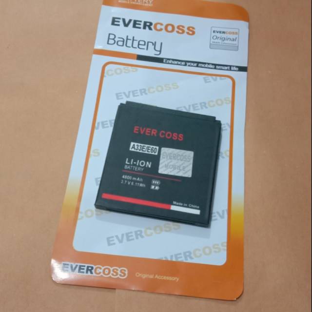 Batre Battery Evercoss A33E E60 Original Battery Hp