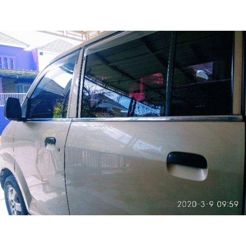 lis list kaca samping pelipit PINTU window liner semua mobil suzuki apv lama / apv arena / maven CHROME tempel