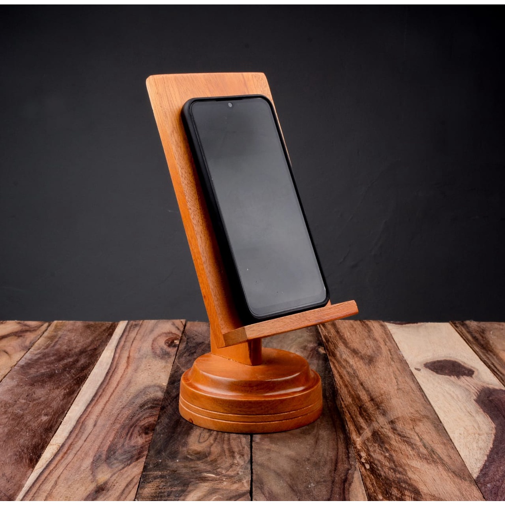 STAND HP KAYU/ TEMPAT DUDUKAN HP