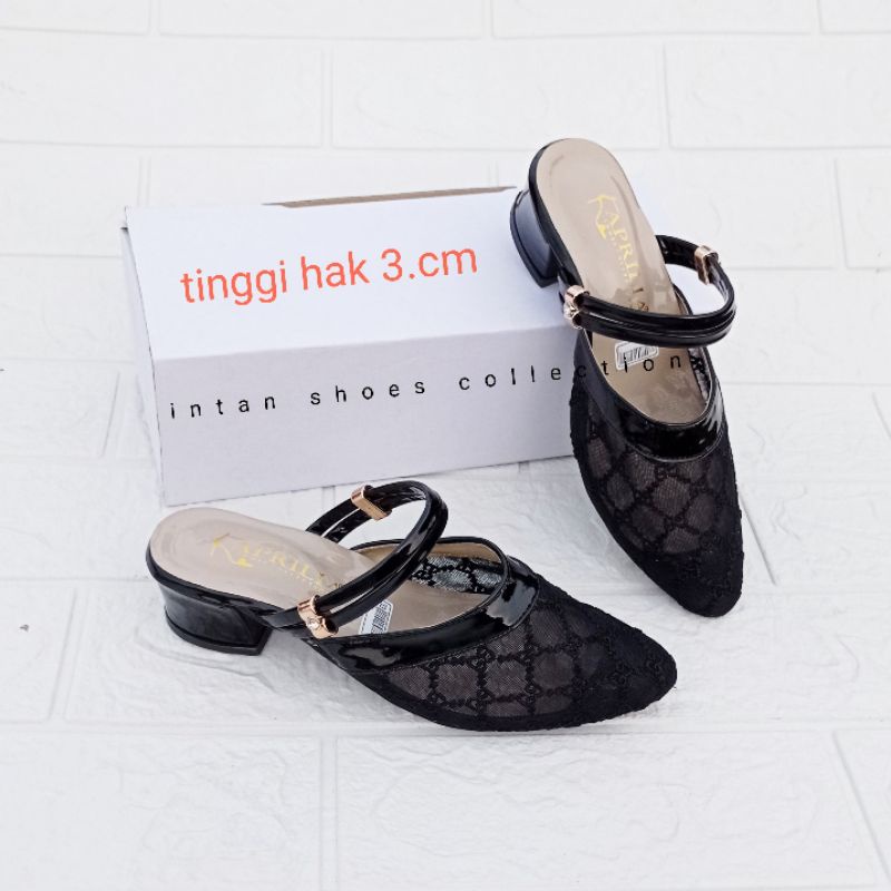 Sandal pesta anak perempuan hak tahu 3cm model terbaru kekinian/sendal brukat anak perempuan usia 6-12tahun bisa cod bayar di tempat/sepatu sandal pesta anak perempuan