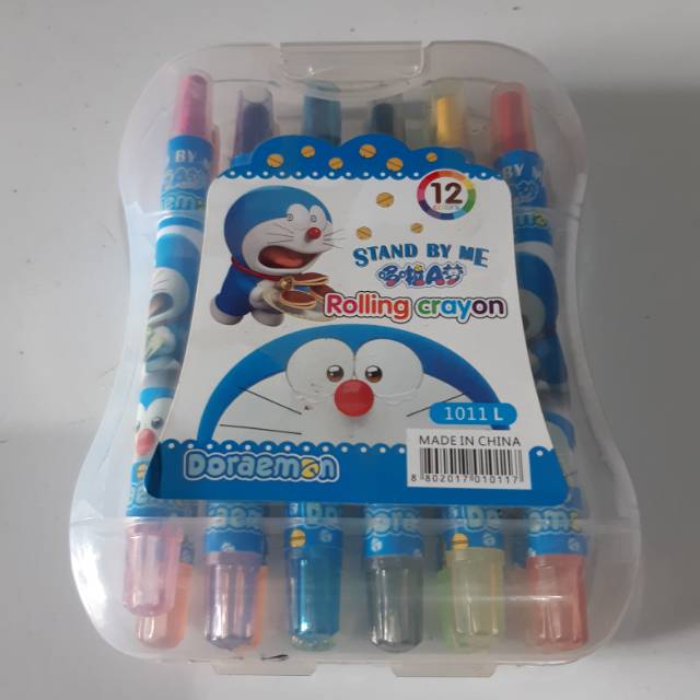 

Crayon putar mini 12 warna Doraemon