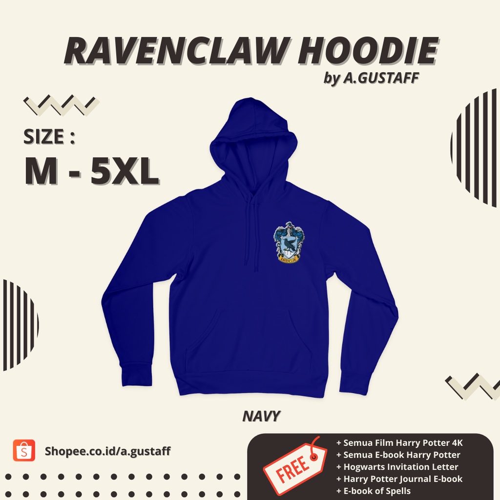 HOODIE JUMPER POLOS HARRY POTTER RAVENCLAW // M L XL // BESTSELLER BEST SELLER PRIA WANITA MURAH