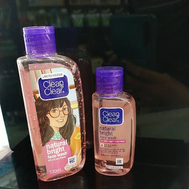 clean and clear natural bright face wash limited edition