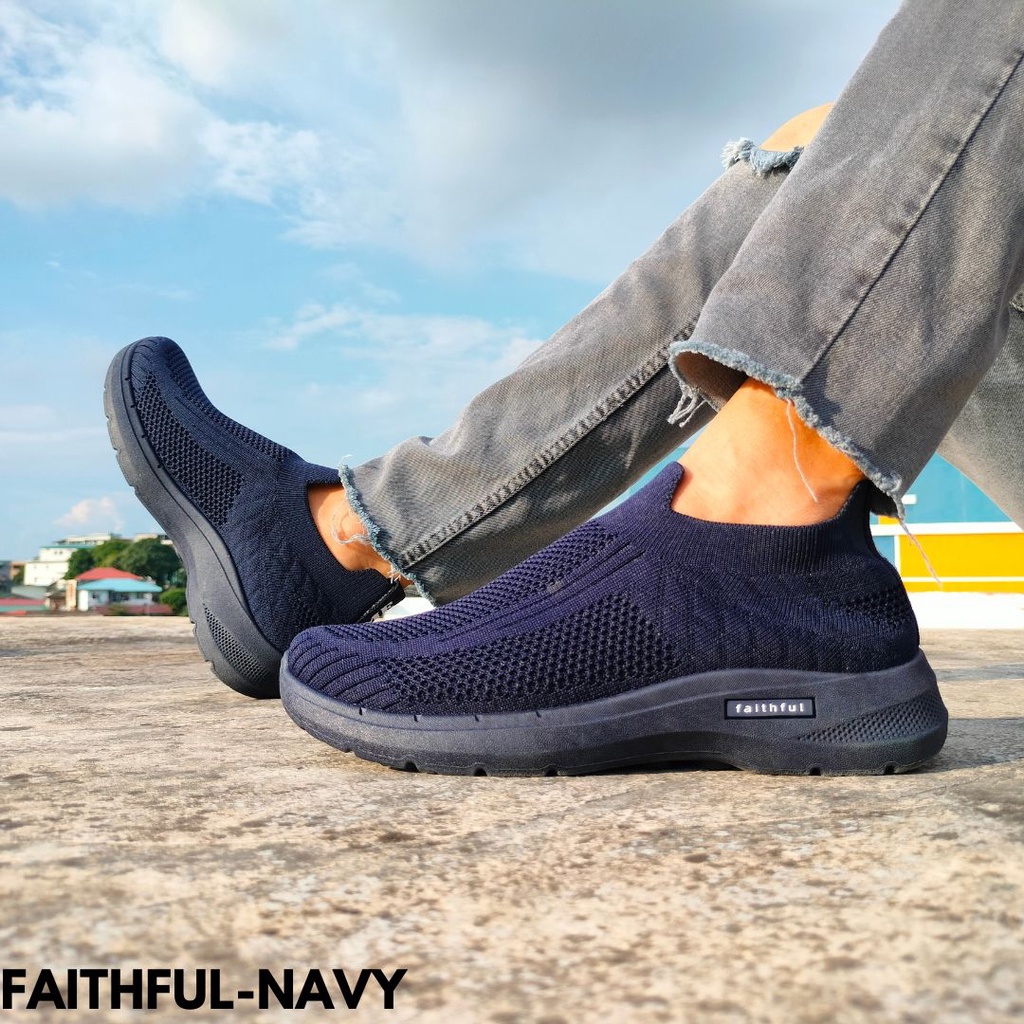 SNEAKERS PRIA KECE SEPATU TRAVELING SIMPLE MUDAH DICUCI KUALITAS IMPORT FAITHFUL