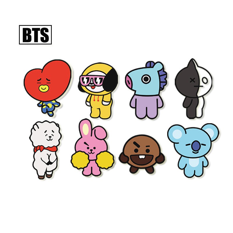 [Bayar Di Tempat]KPOP BTS Bangtan Boys Bros Lucu Dada Pin Animal Design