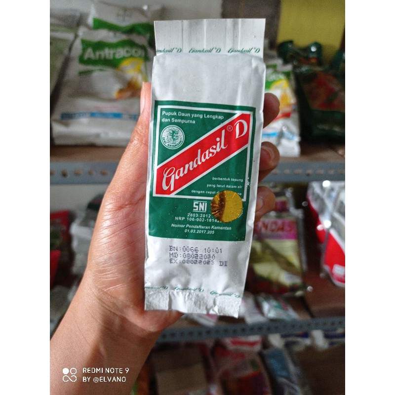 GANDASIL D 100G // PUPUK DAUN GANDASIL 100G