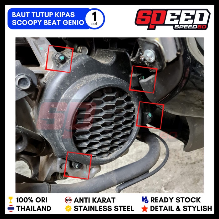Baut Probolt Tutup Kipas Scoopy Beat Probolt Thailand