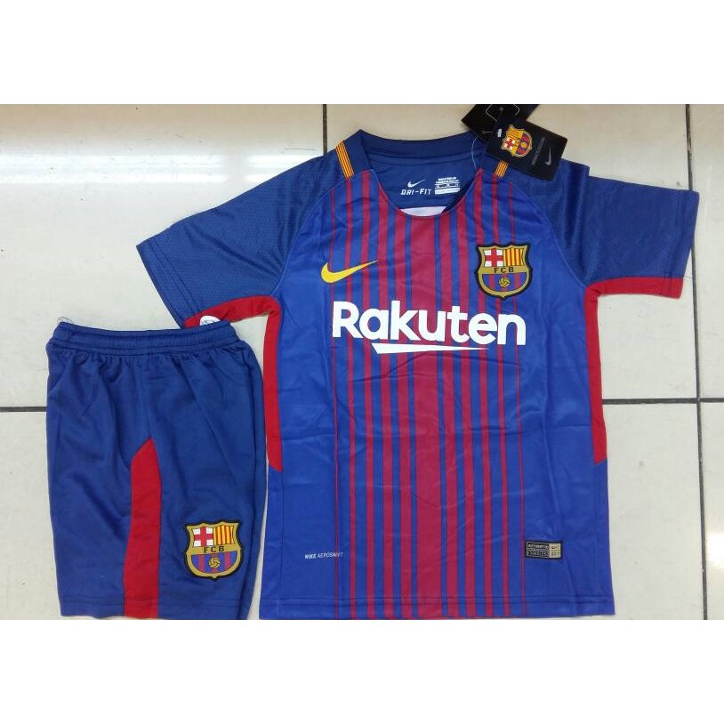 koleksi baju couple 88 Jersey Home official Grade ori Barcelona 2017/2018 Kids