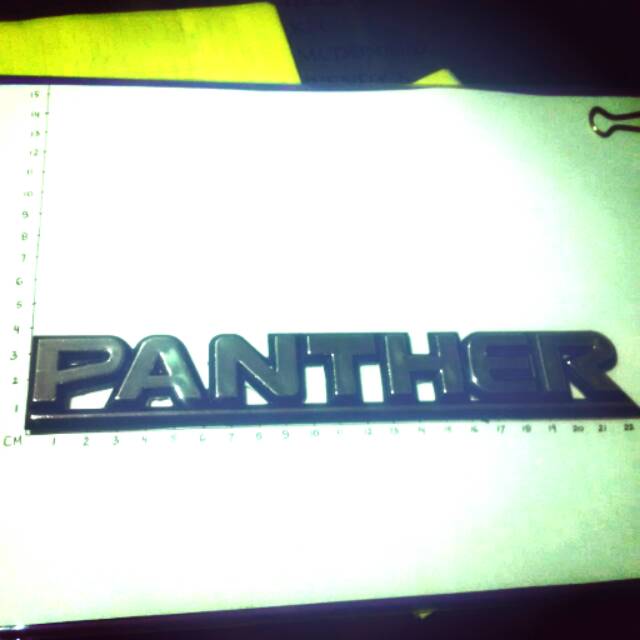 Emblem / Tulisan / Stiker PANTHER Lama old. belakang.