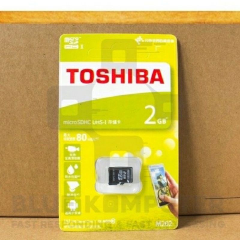 mmc Micro  Sd Toshiba 2 gb kualitas bagus