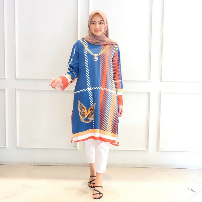 Tunik Moana Butterfly by Mada O / Tunik Import / Baju ootd Masa Kini / Trend Tunik / Best Seller