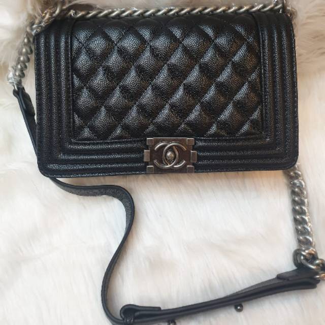 Tas Chanel BOY Caviar Semi Premium Impor AAA