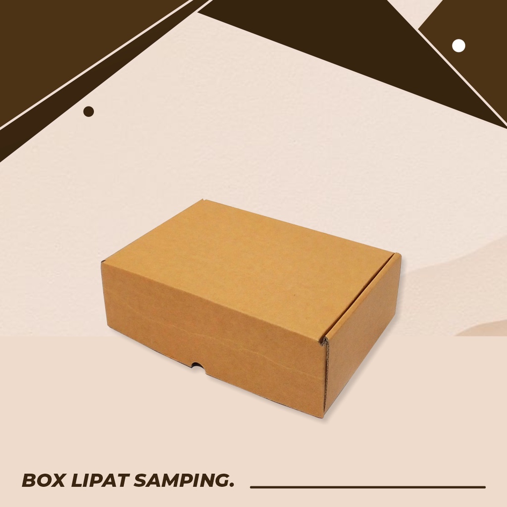 

BOX/KARDUS LIPAT SAMPING UK. 22 x 16 x 7 cm - Giftbox/Boxhampers/Cutebox/Boxpolos/Boxkemasan/Boxkado/Boxbaju