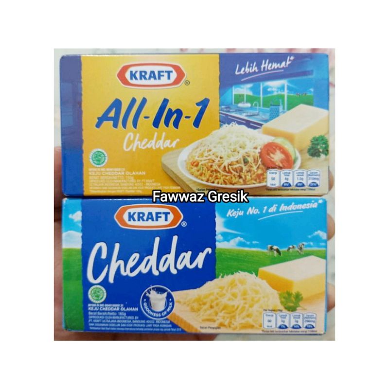 Kraft Cheddar 150gr Keju Cheddar Olahan / All in One 150 gr