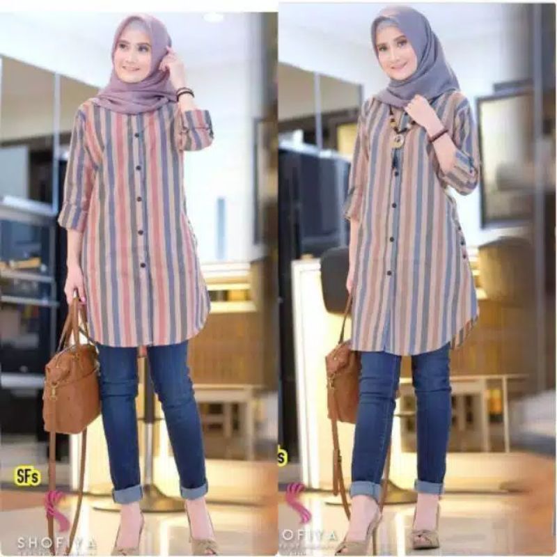 AILEN TUNIK SALUR /tunik salur lengan panjang